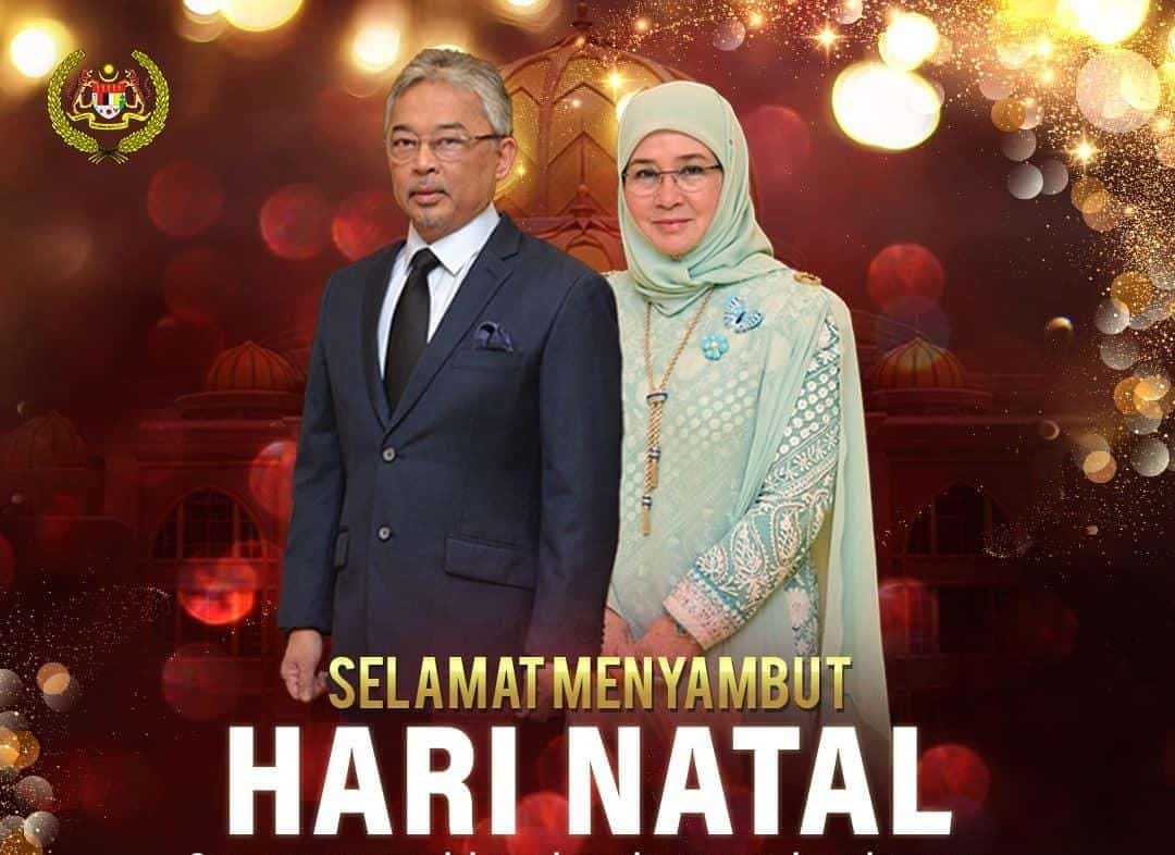 Agong, Permaisuri zahir ucapan Selamat Hari Natal