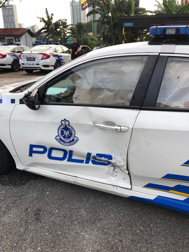 Dua ditahan selepas 28 kereta peronda kejar Bezza sejauh 50km
