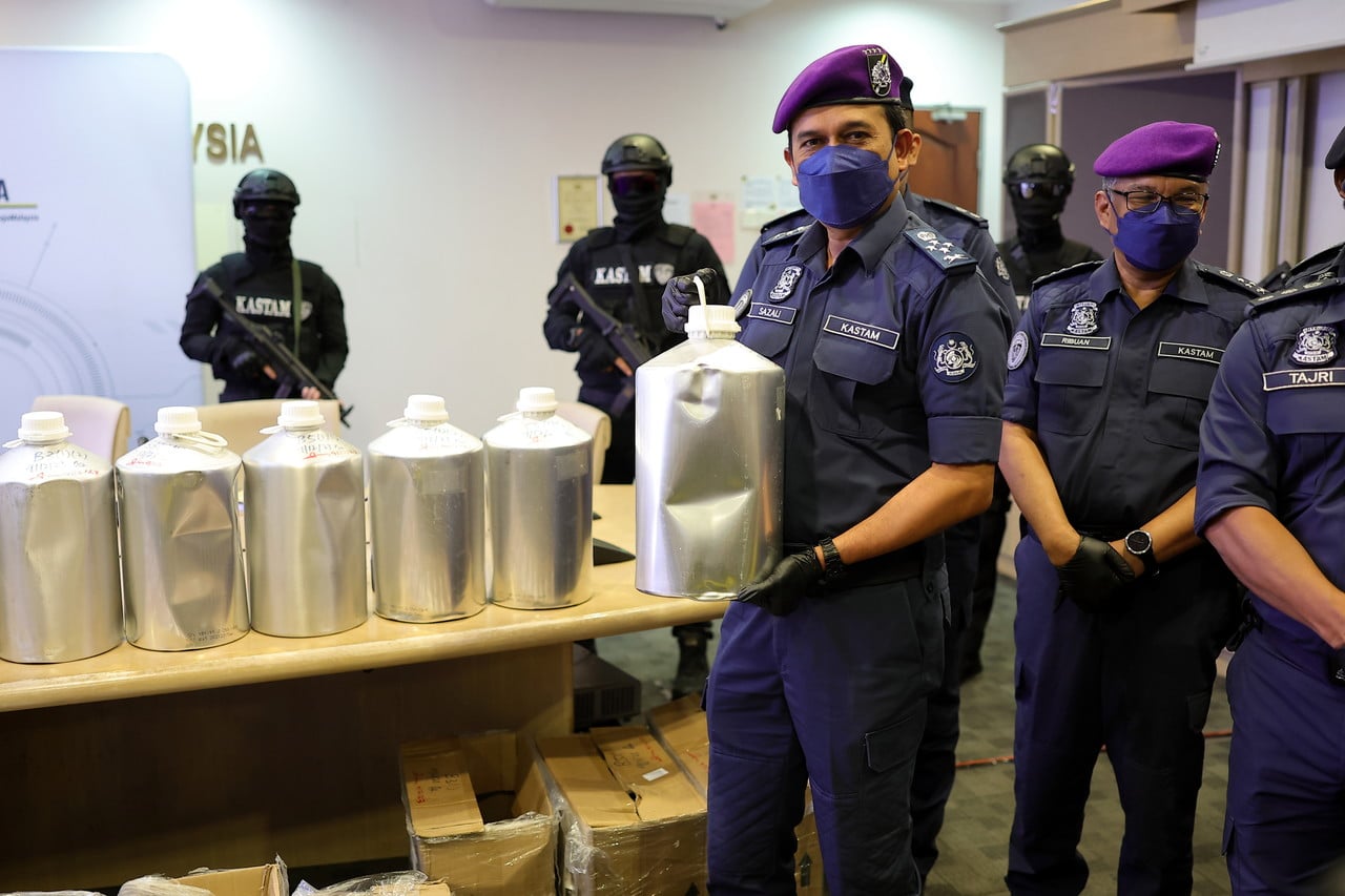 Customs seizes 807.9 kg of drugs worth RM44.4 million
