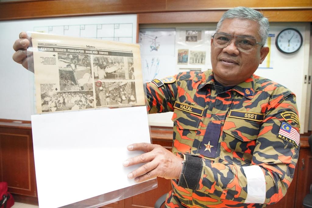 Pegawai bomba imbau peristiwa nyaris ditimpa tembok runtuhan Highland Towers