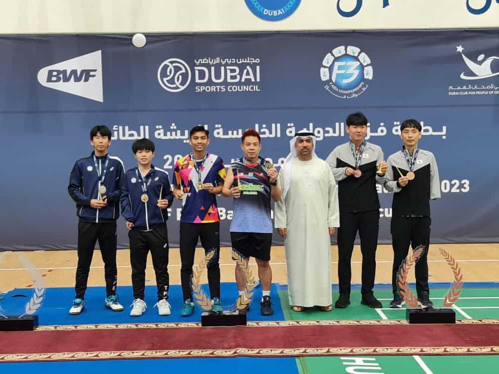 Para badminton team end 2023 with three-gold medal haul in Dubai