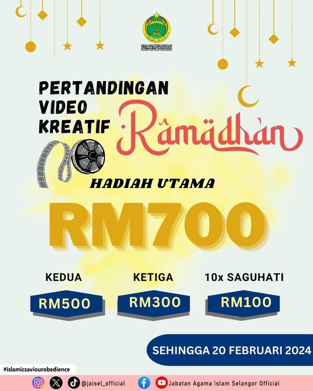 Jais anjur pertandingan video tema Ramadan, tawar hadiah wang tunai