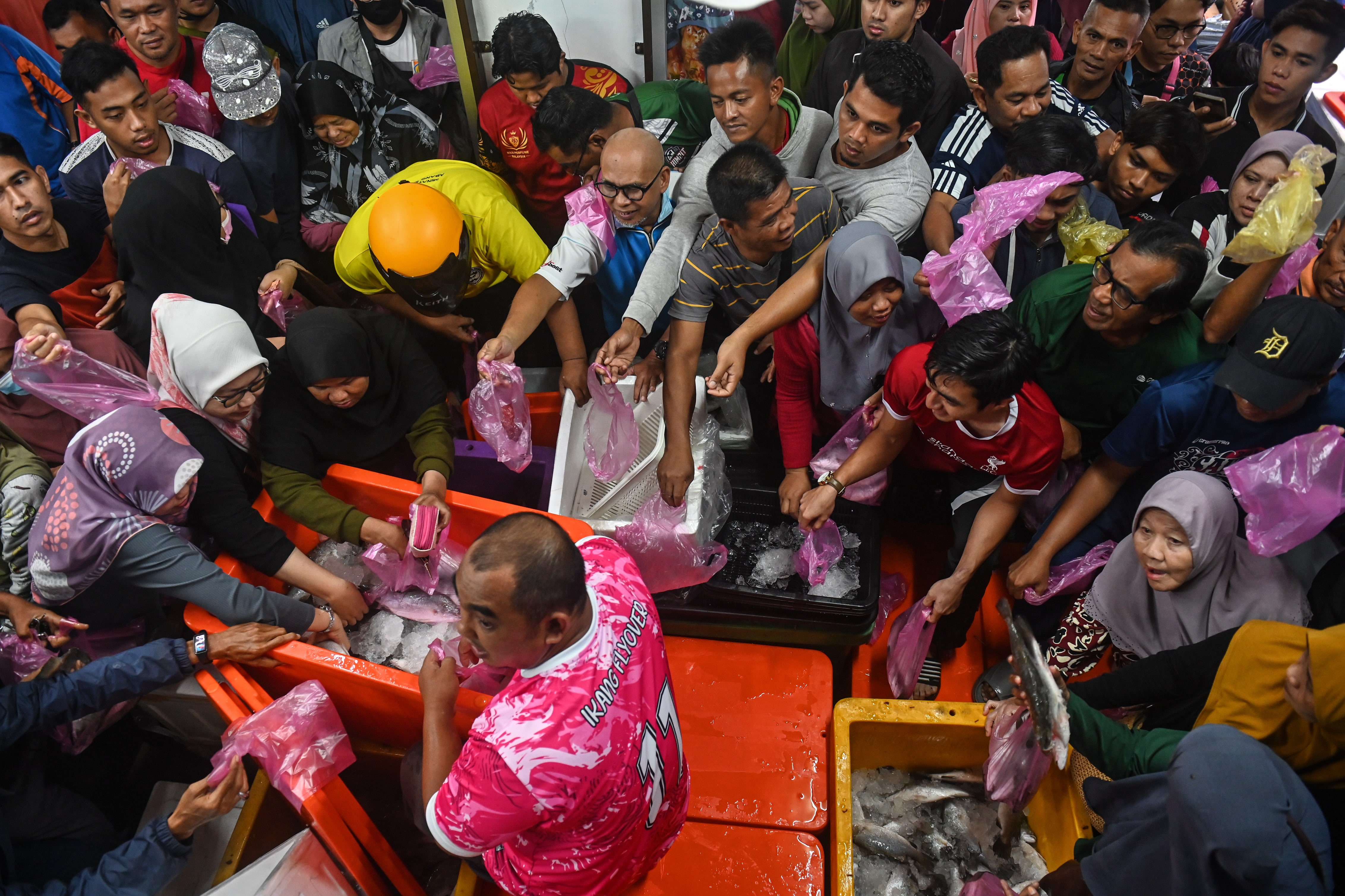 1,000 ikan siakap 90 sen seekor habis dijual 40 minit