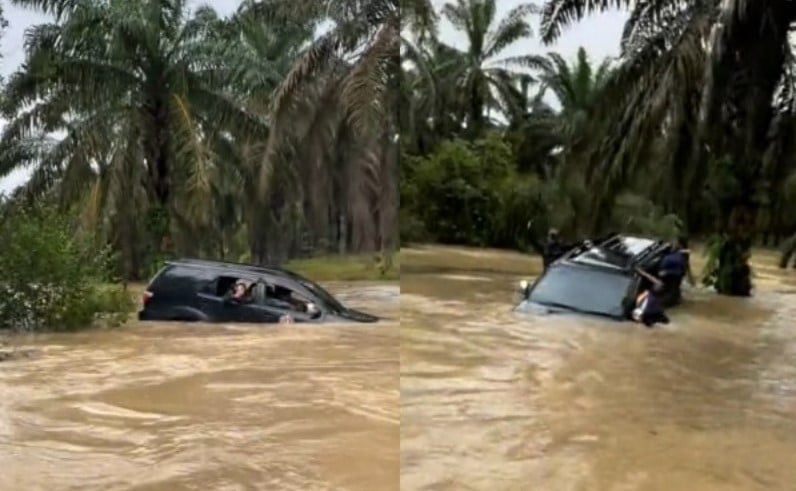 Petugas Jakoa berdepan detik cemas, kereta dihanyut arus ketika misi bantuan bah