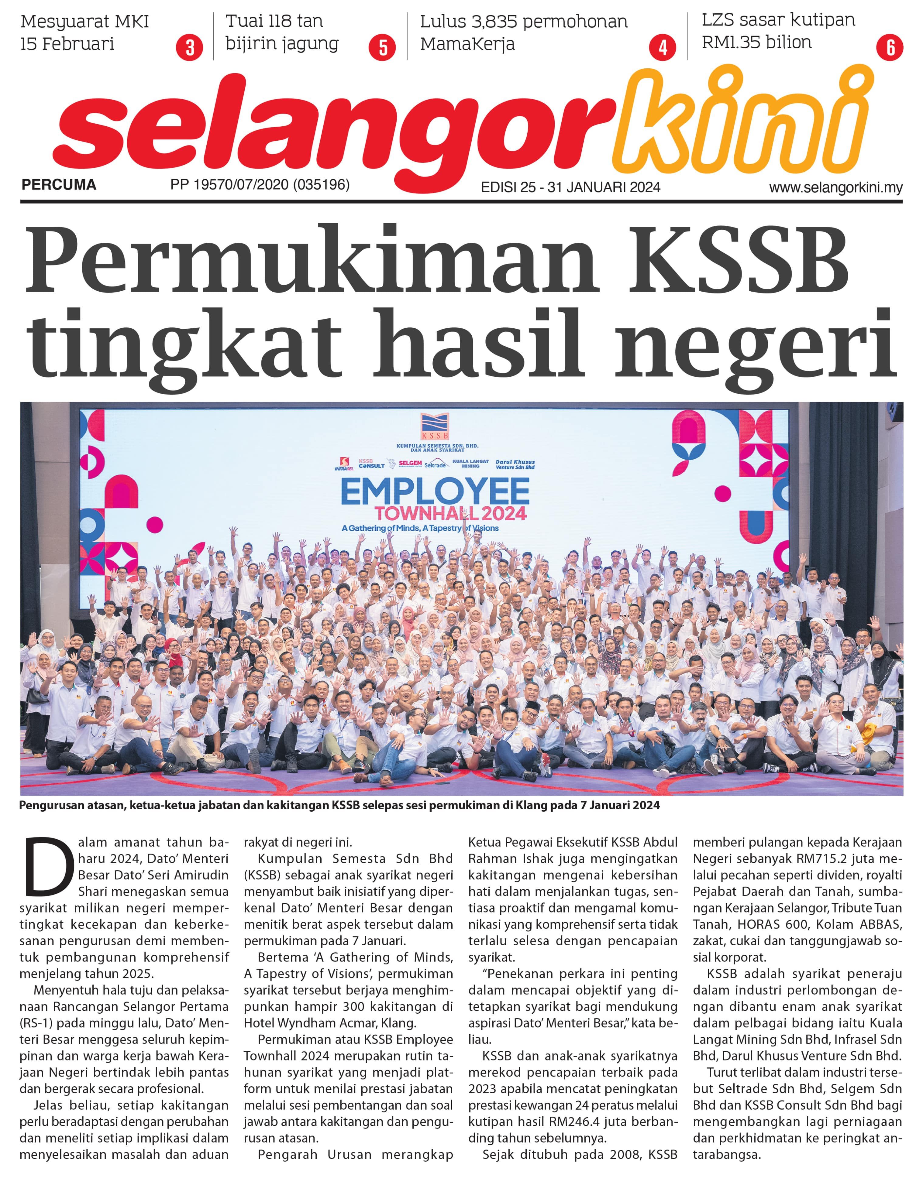 Selangorkini 25 - 31 Januari 2024