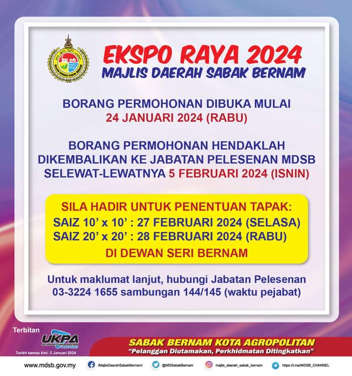 MDSB buka ruang niaga dalam Ekspo Raya mulai 22 Mac