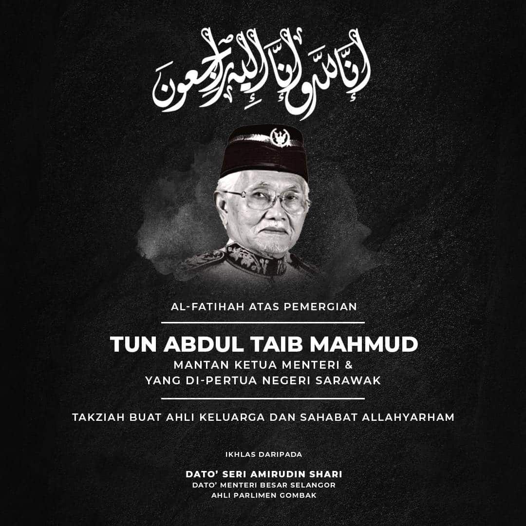 MB ucap takziah buat keluarga Tun Abdul Taib