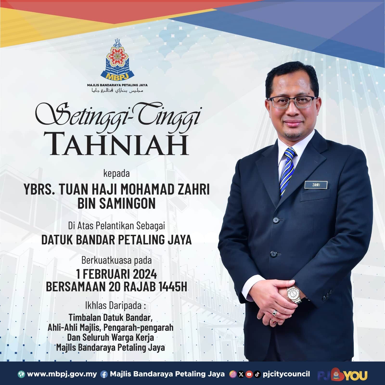 雪副秘书莫哈末查理即起任灵市长