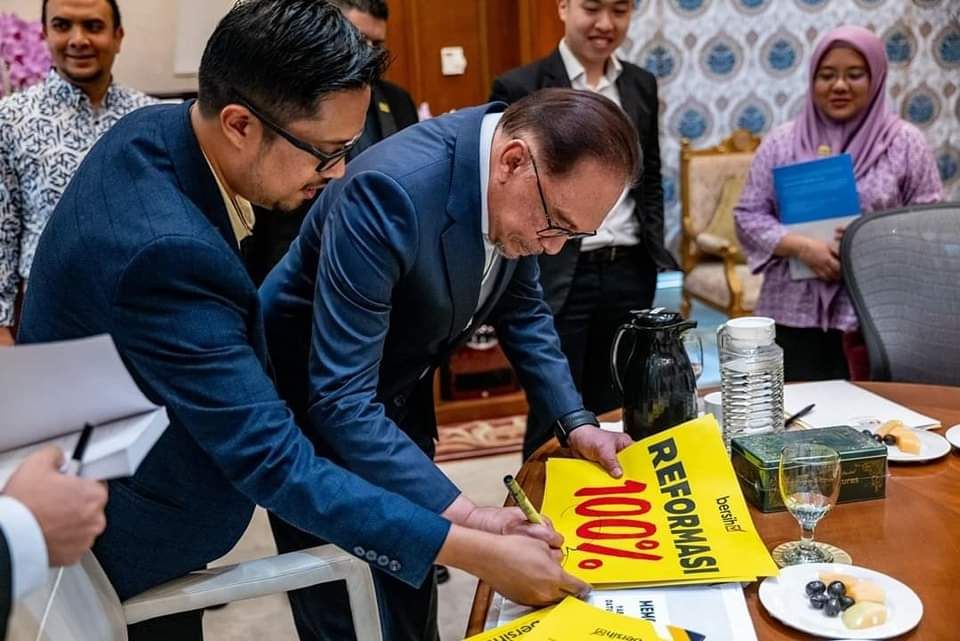 安华接见净选盟代表 团结政府欢迎改革诉求