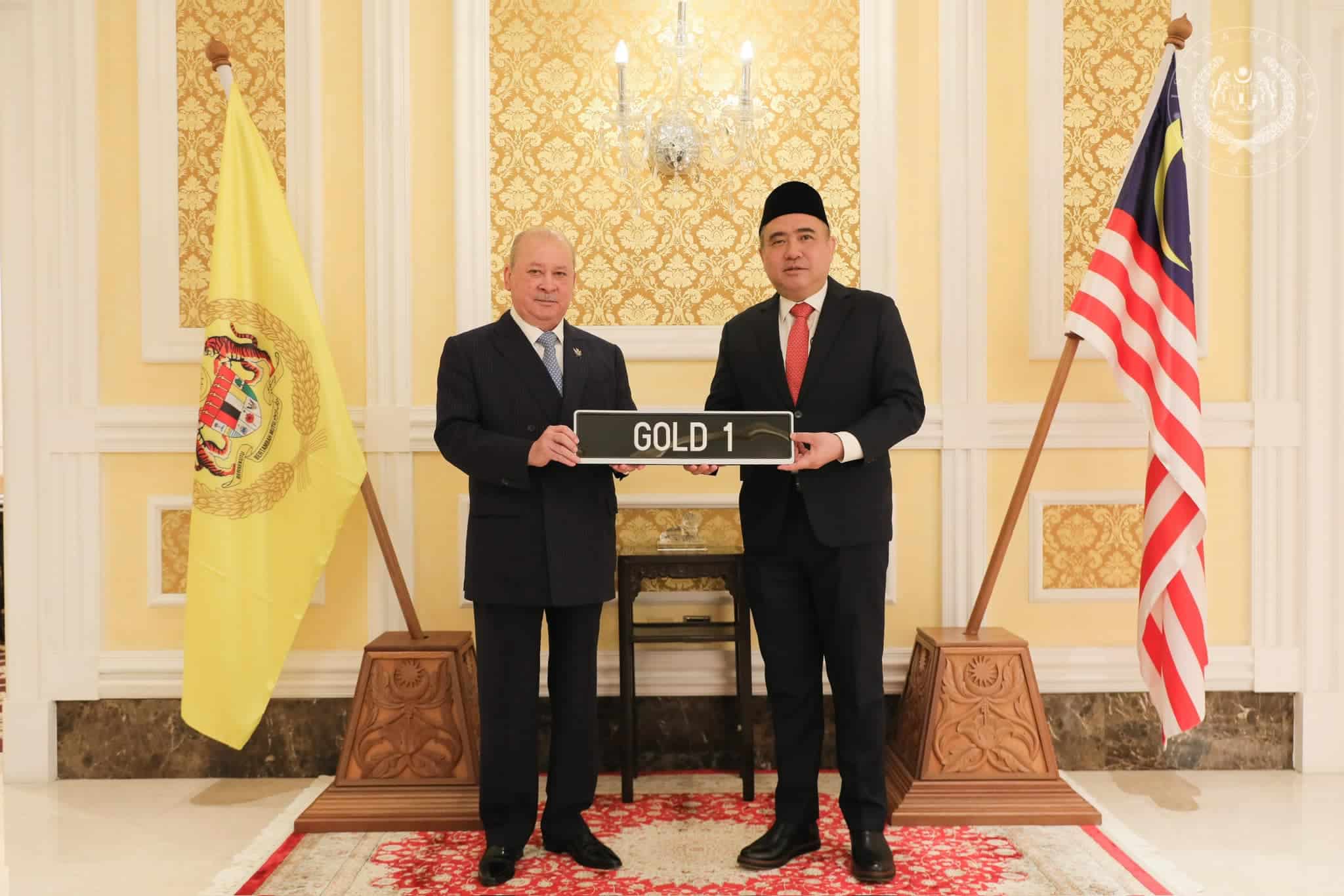Sultan Ibrahim wins bid for ‘GOLD 1’ number plate