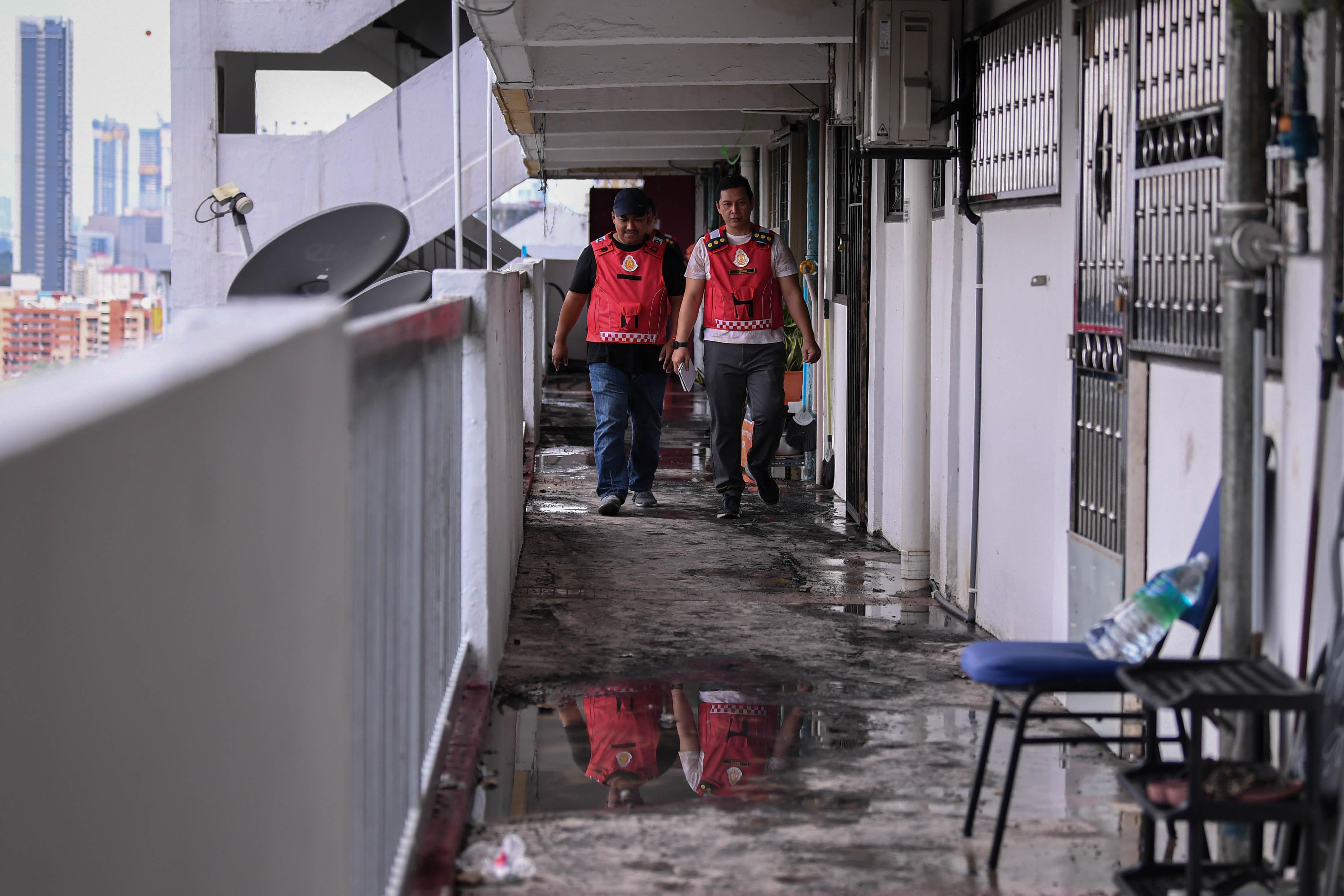 JBPM tests fire alarm system in Sri Sabah flats