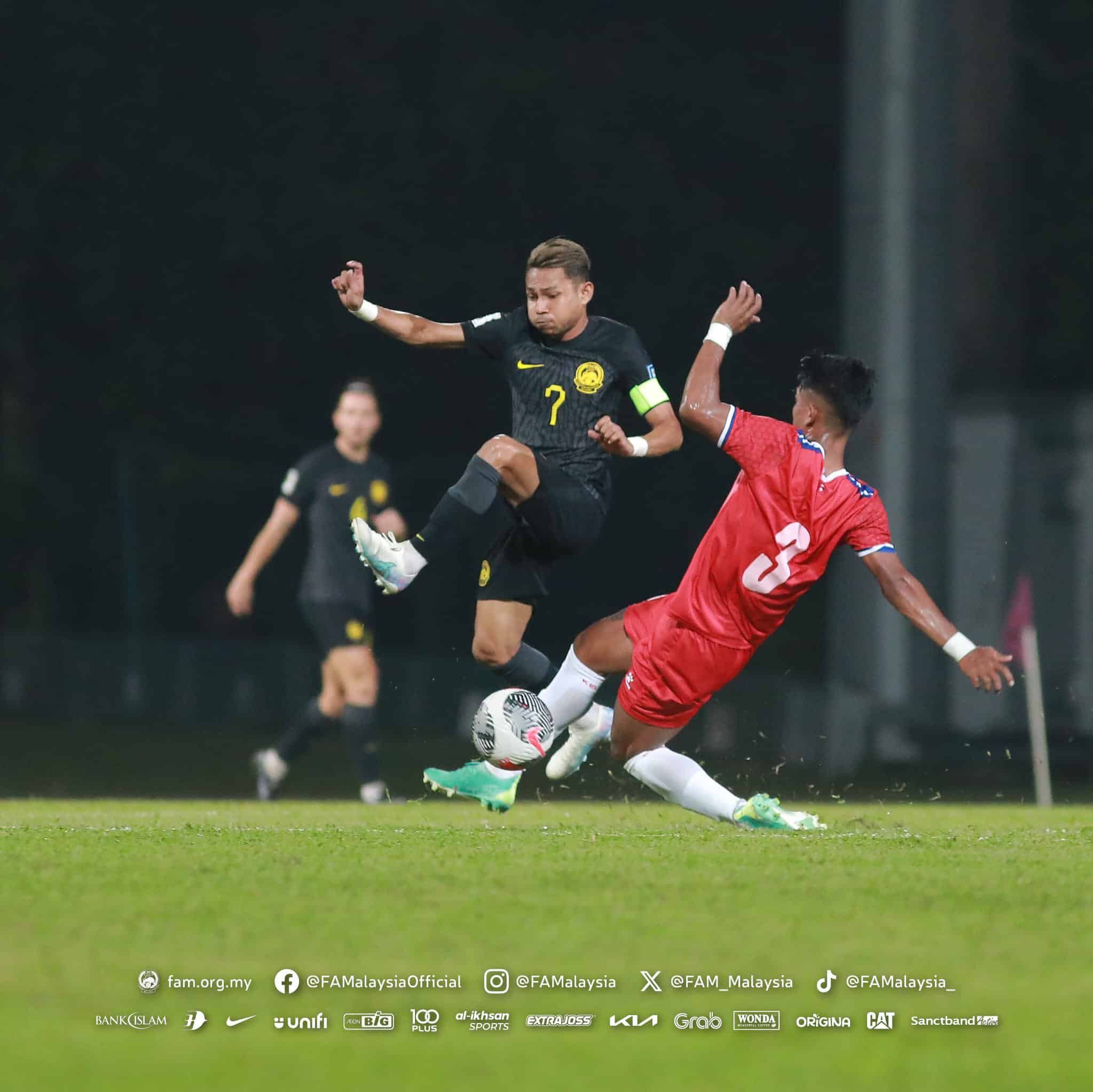 Harimau Malaya belasah Nepal sebelum bertemu Oman Khamis depan