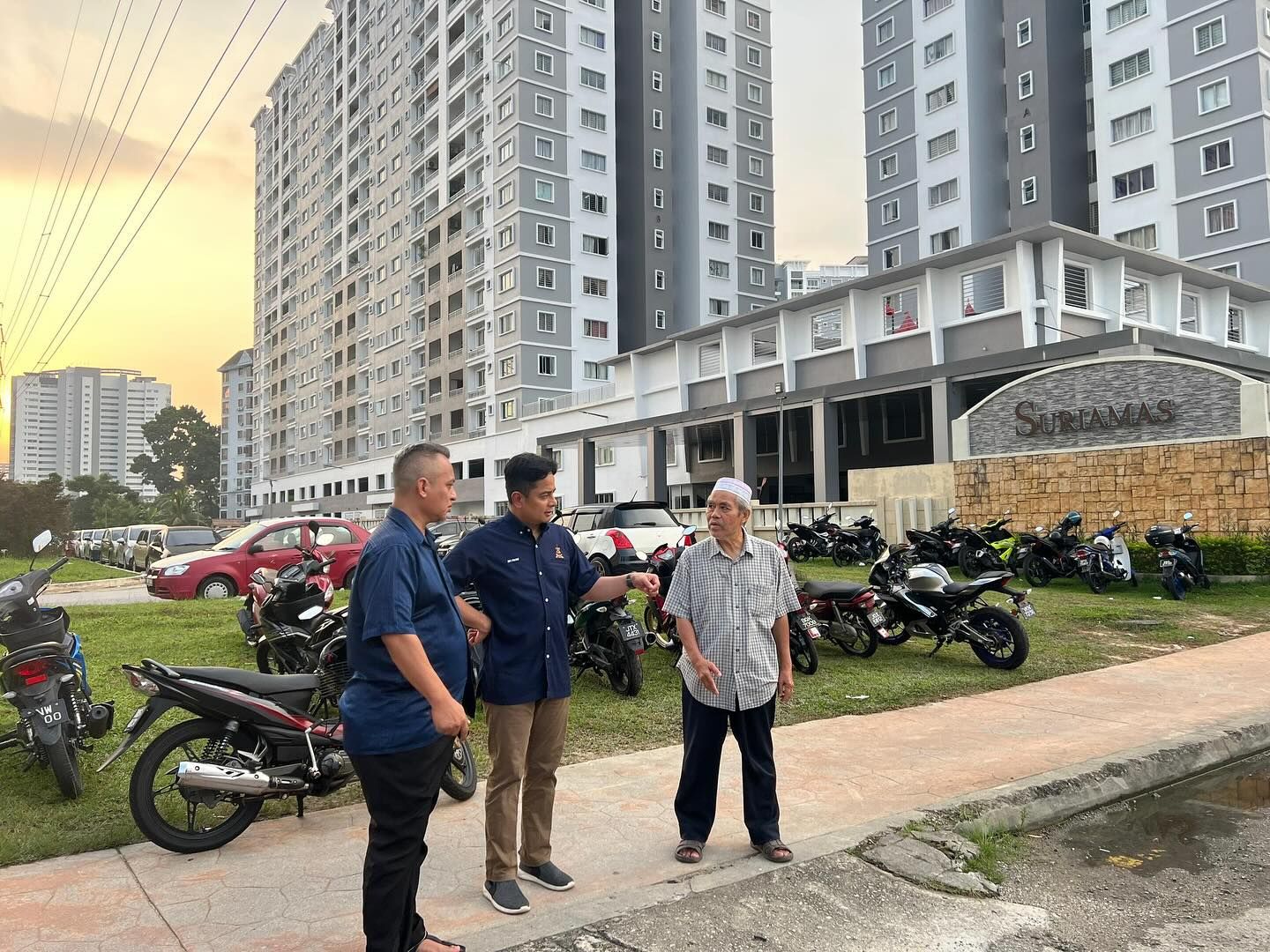 公寓频发生闪电水灾 法米亚亲自视察寻策解决