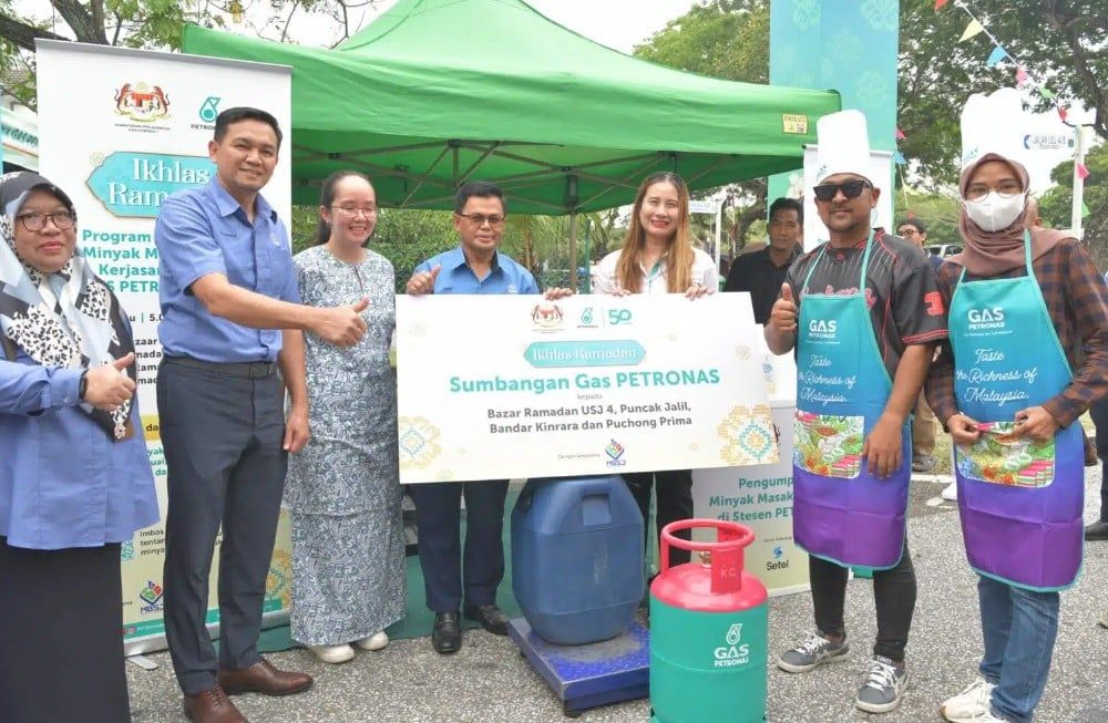 梳邦市厅回收110公斤食用油   6斋戒市集回收602公斤剩食