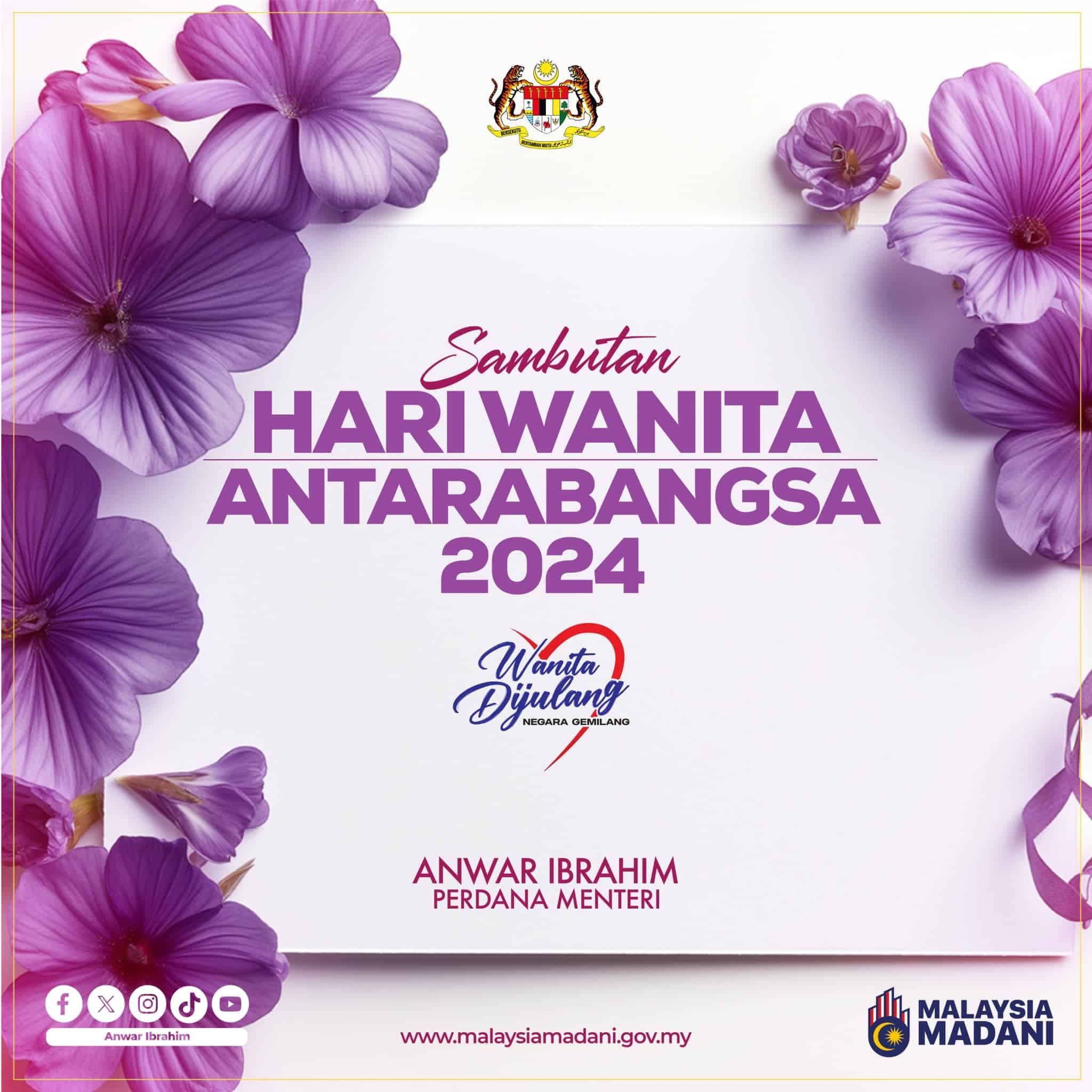 PM: Kerajaan konsisten bela hak, kebajikan, tempat selayaknya untuk wanita