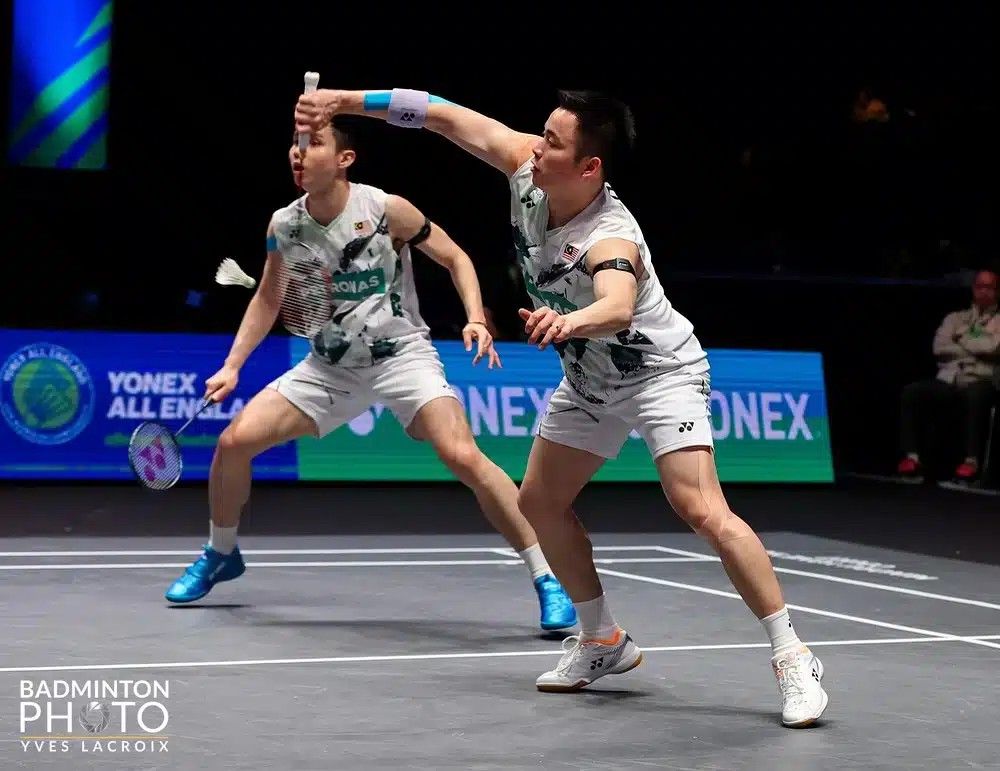 அகில இங்கிலாந்து பூப்பந்து  போட்டியில் நாட்டின் ஆடவர் இணை  வெற்றியை நோக்கி !