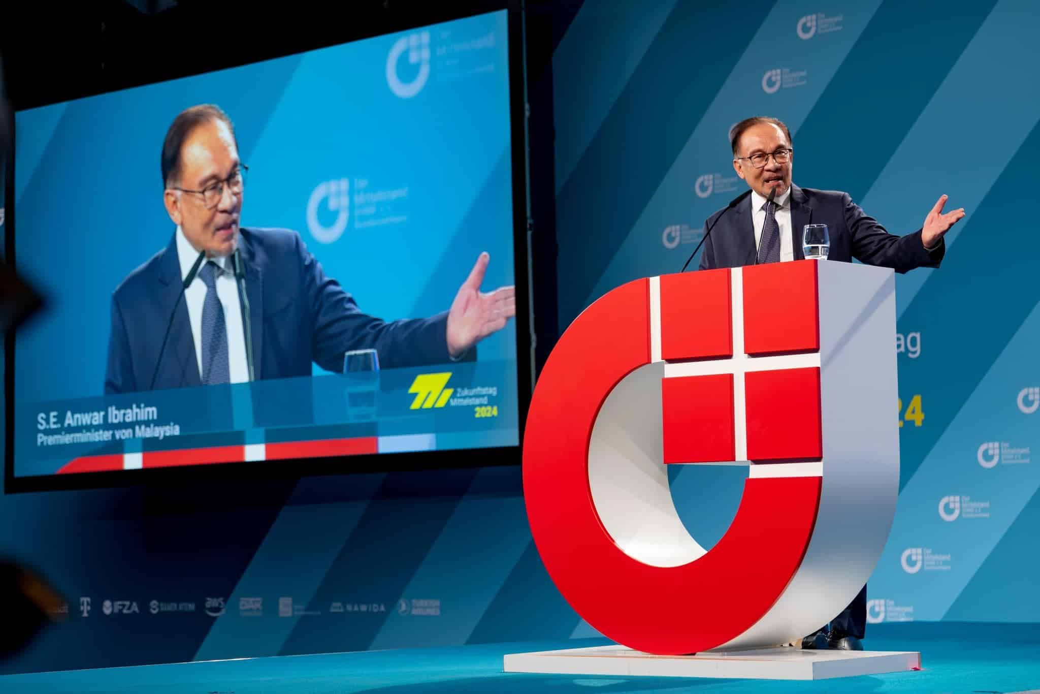 大马拥有巨大增长潜力 安华公开邀德国欧洲公司来投资