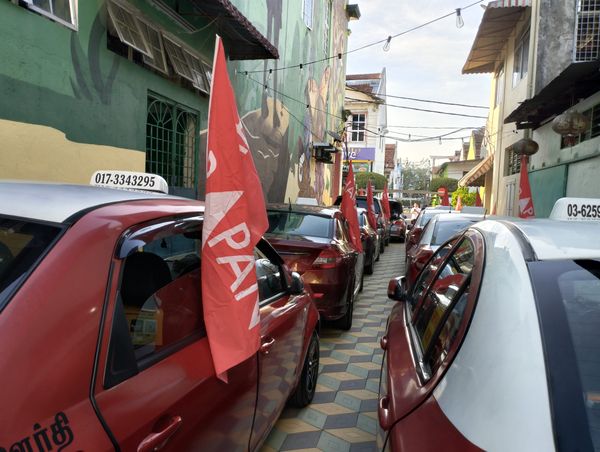 【新古毛补选】60德士司机到选区 为提名日助兴