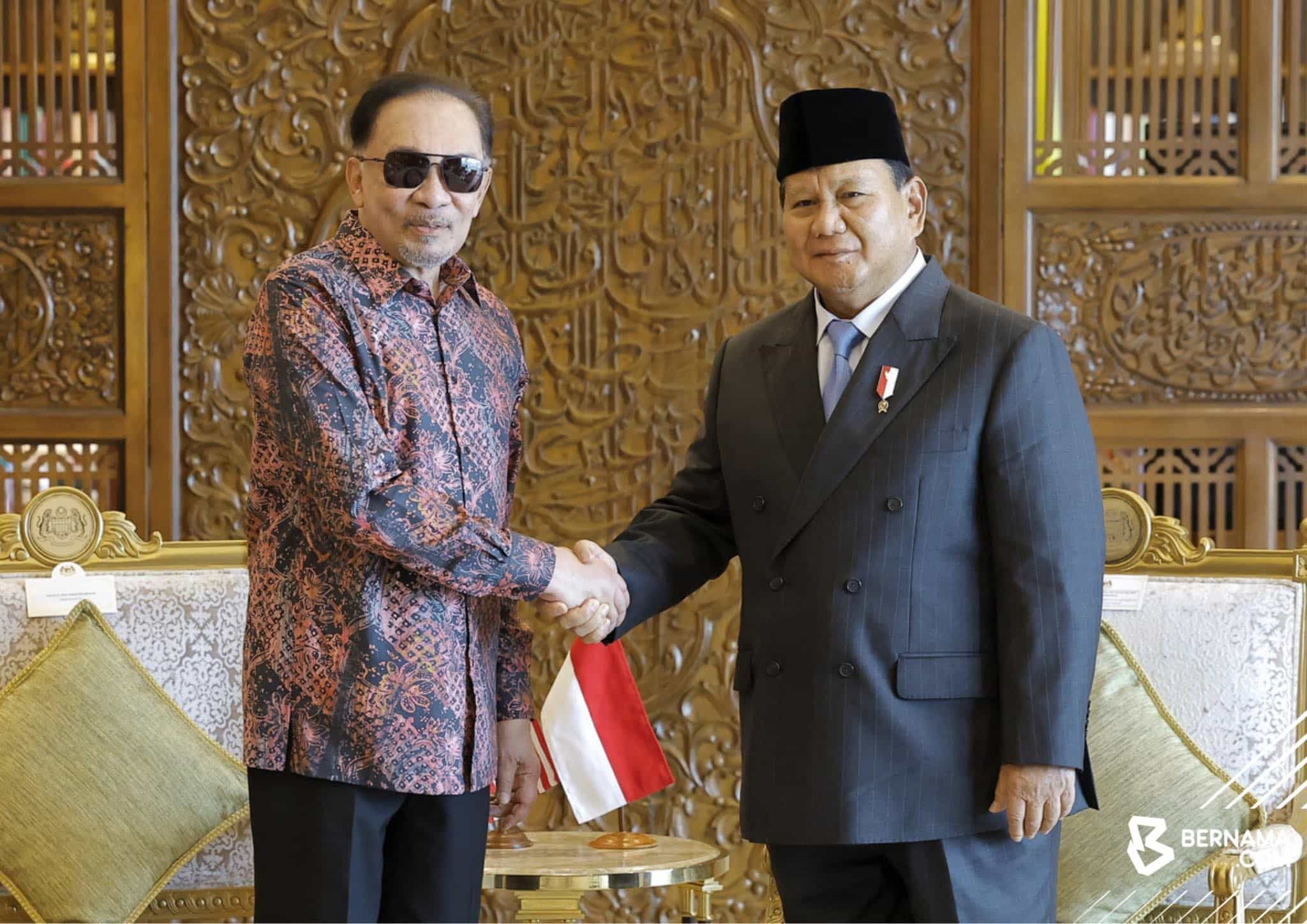 印尼候任总统普拉博沃抵马   展开工作访问会晤安华