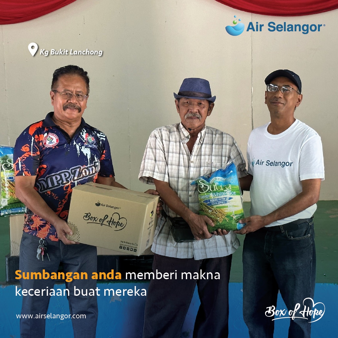 Air Selangor distributes over 5,000 food baskets to underprivileged families