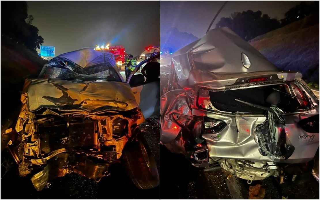 Pemandu hilang kawalan punca kemalangan tujuh kenderaan