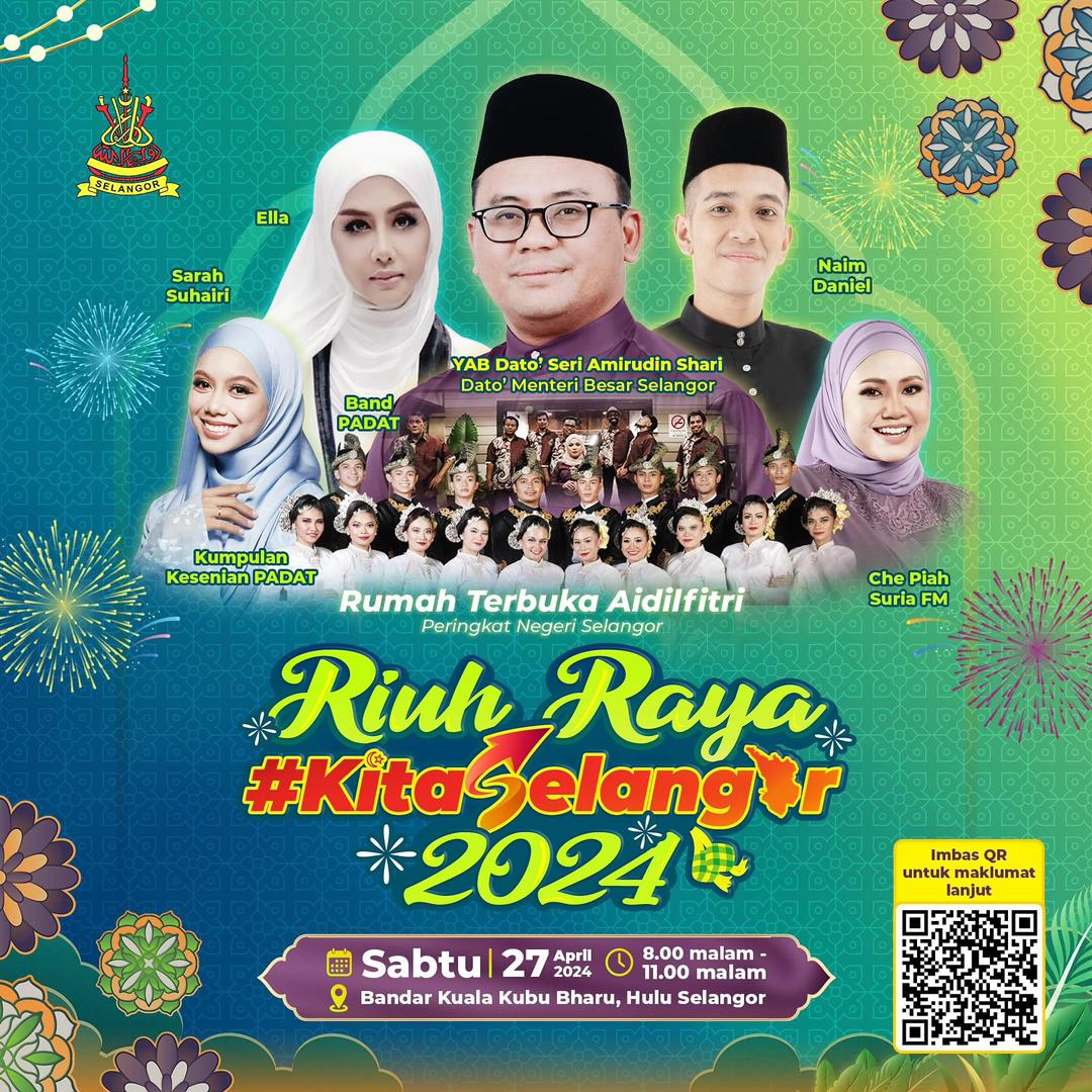 Sarah Suhairi, Naim Daniel bakal meriahkan rumah terbuka Aidilfitri negeri