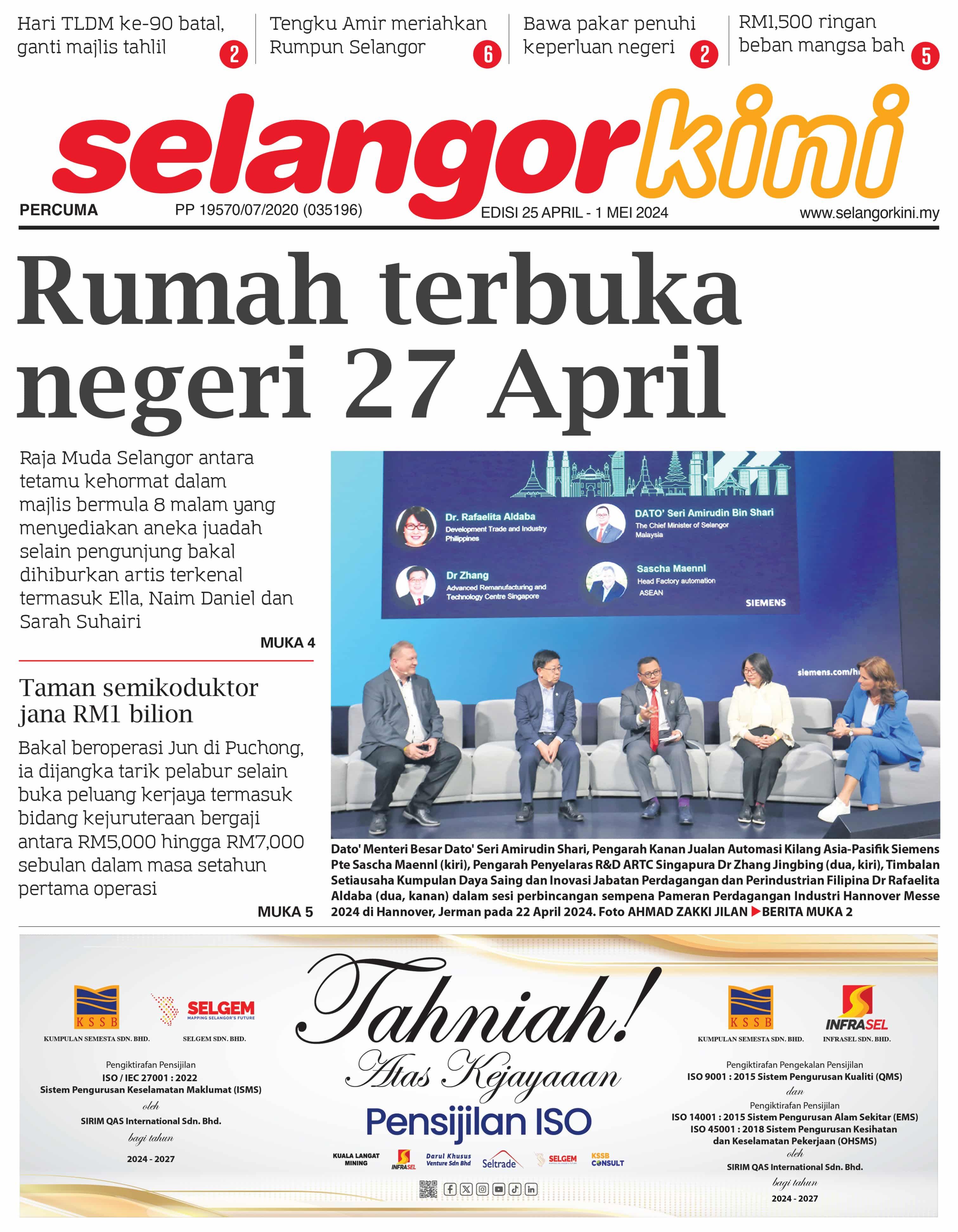 Selangorkini 25 April - 1 Mei 2024