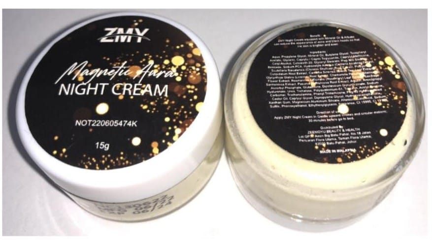 Health Ministry revokes ZMY Magnetic Aura Night Cream's notification