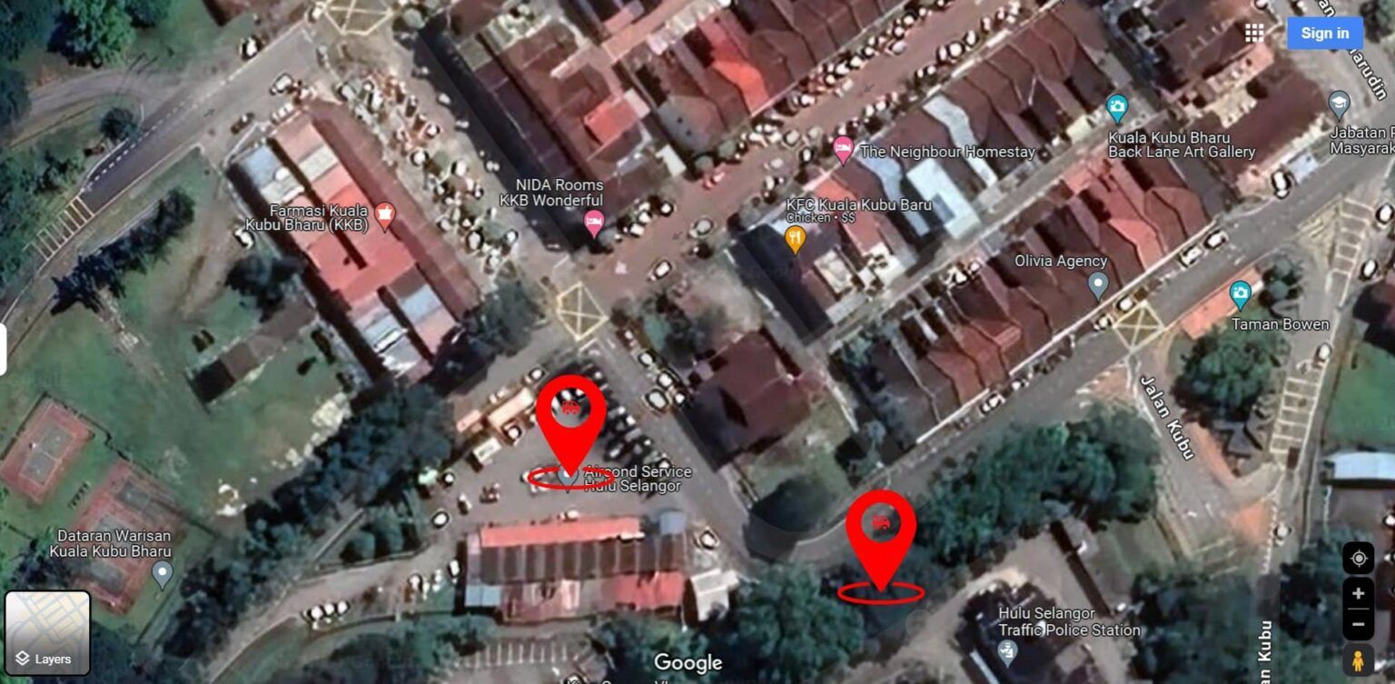 கோலா குபு பாரு நகரில் சாலைகள் மூடப்பட்டதால் ஷட்டில் வேன் சேவை