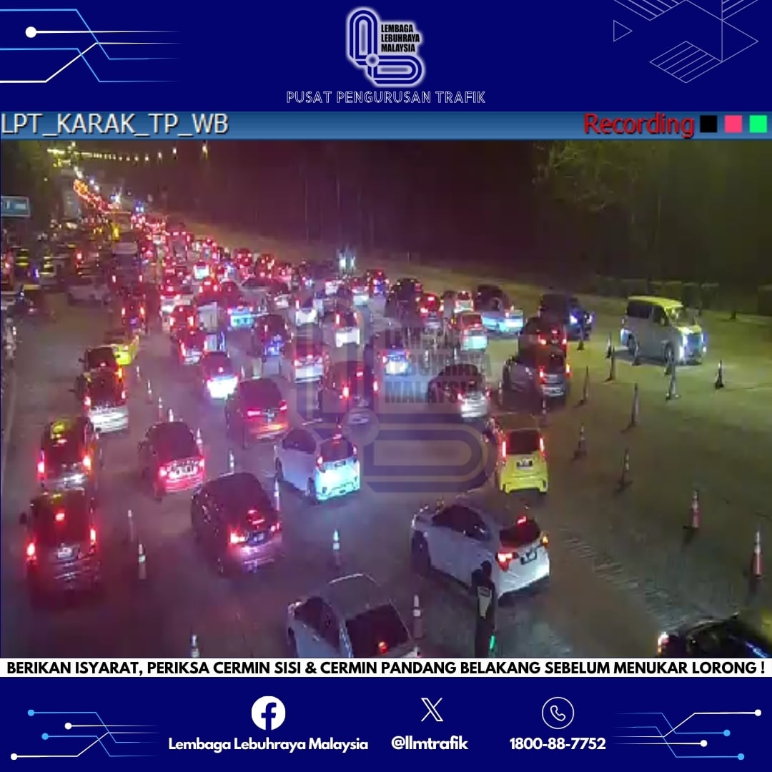 Aliran trafik dari Pantai Timur ke ibu kota sesak, utara, selatan terkawal