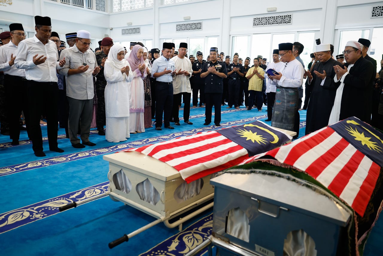 Ulu Tiram attack: Funeral prayers for two slain policemen held Johor IPK mosque