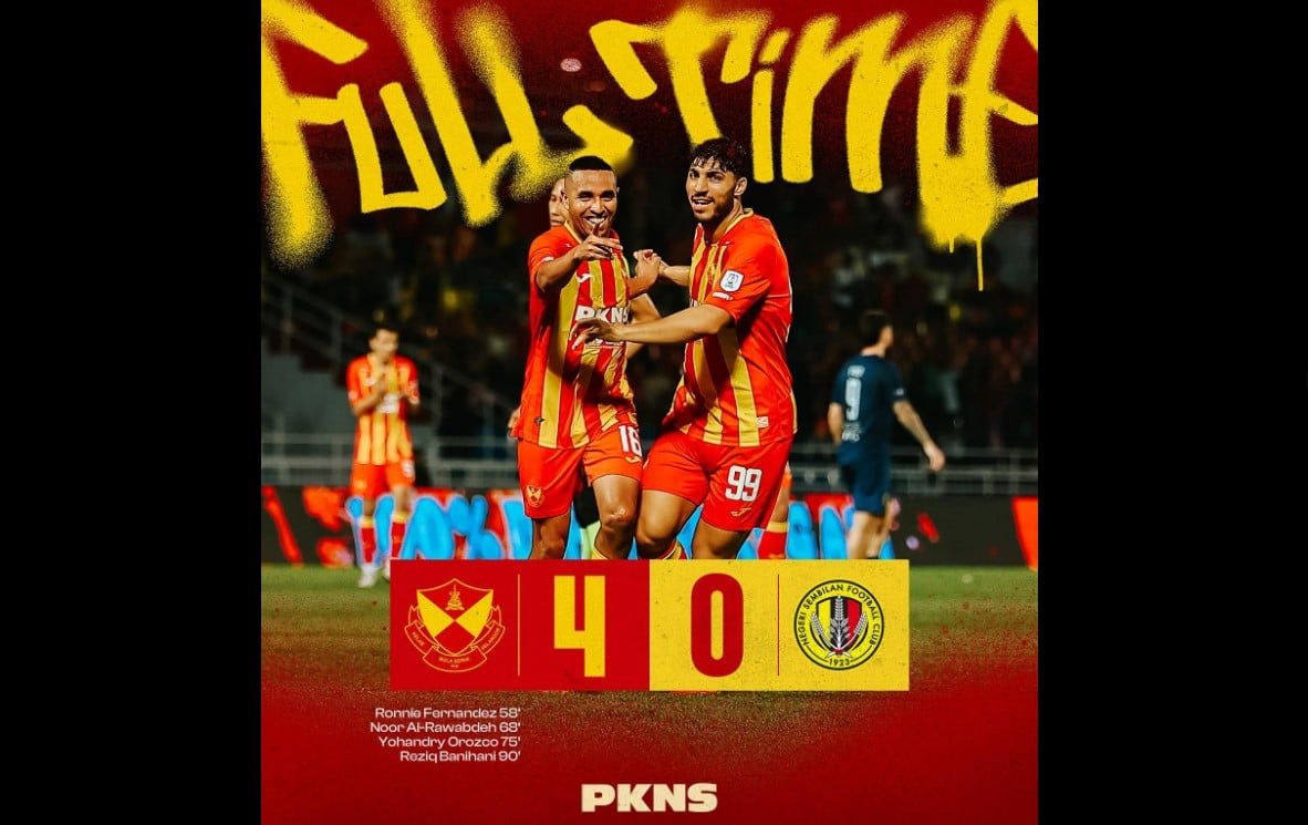 Liga Super: Tundukkan Negeri Sembilan 4-0, Selangor daki empat anak tangga