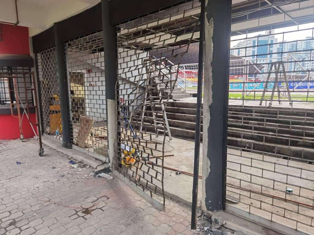 Cops on the hunt for football supporters who caused damange to stadium