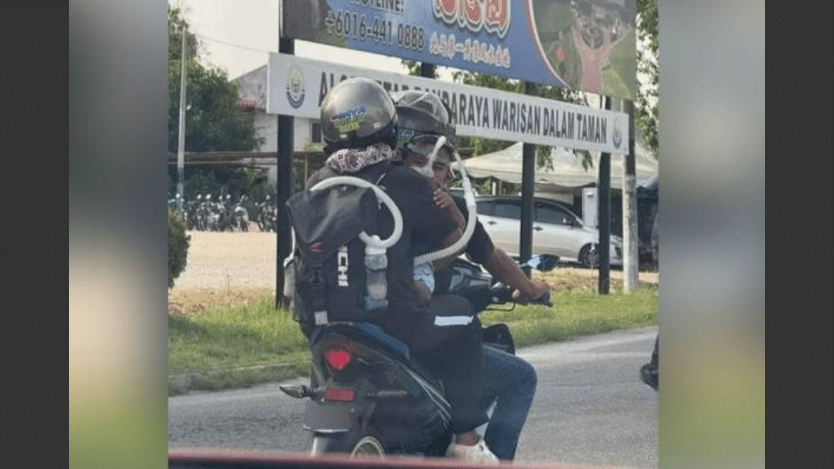 Keluarga bayi sakit naik motor ke hospital terharu dapat perhatian PM