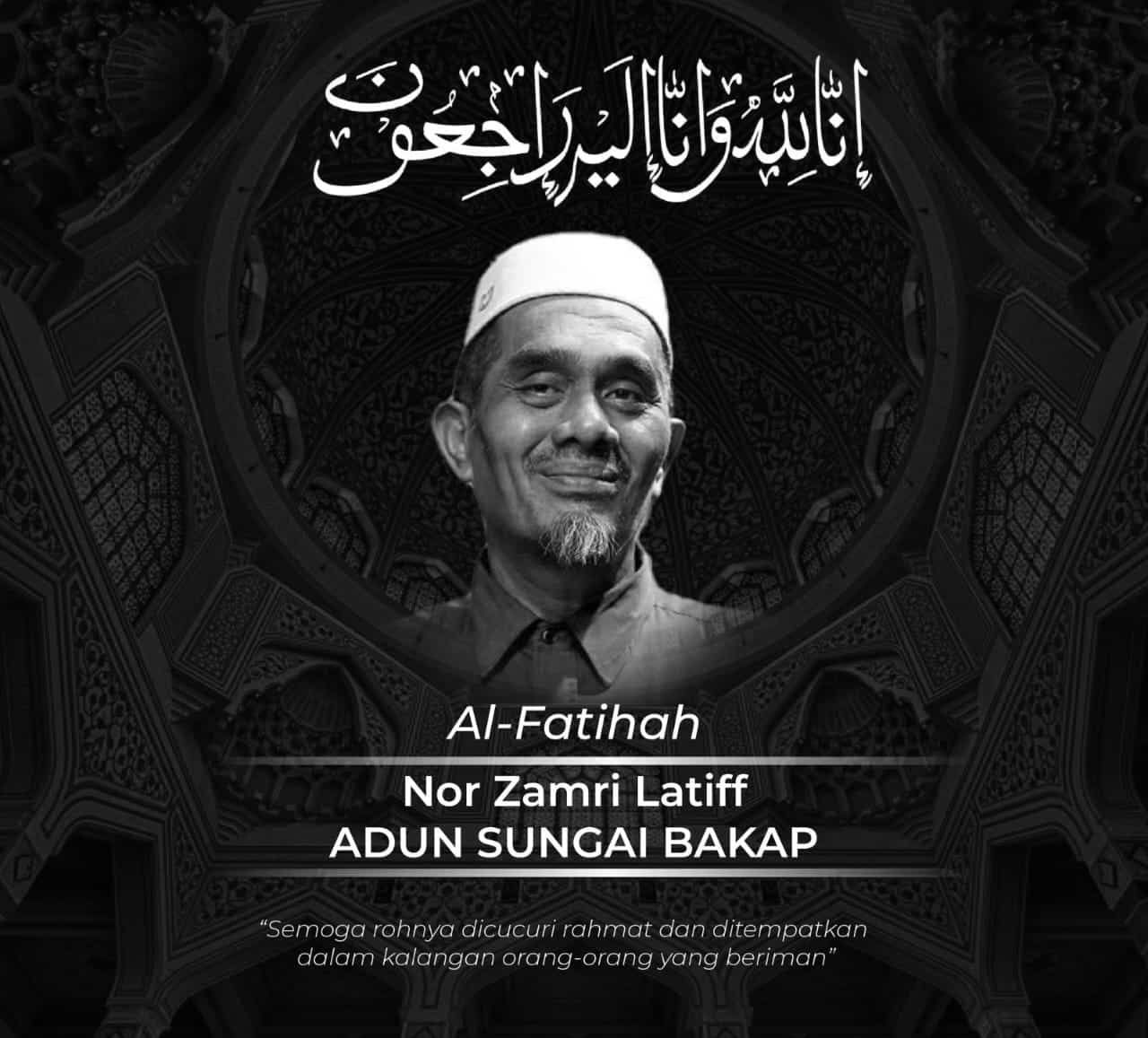 Wakil rakyat Sungai Bakap meninggal dunia akibat radang dalam perut