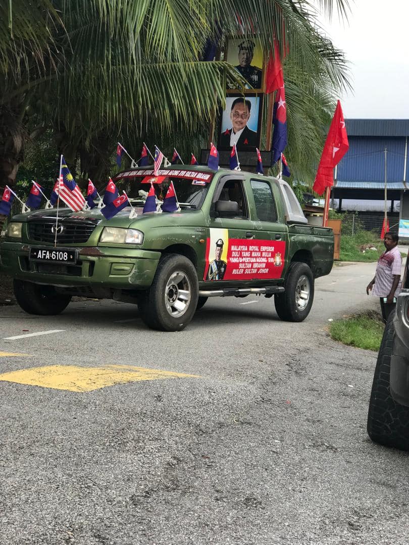 KKB polls: Two nabbed, vehicle seized for displaying King’s photo