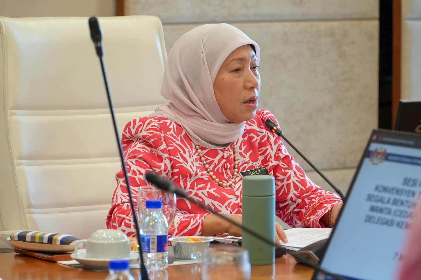 Nancy Shukri attends women’s rights dialogue in Geneva