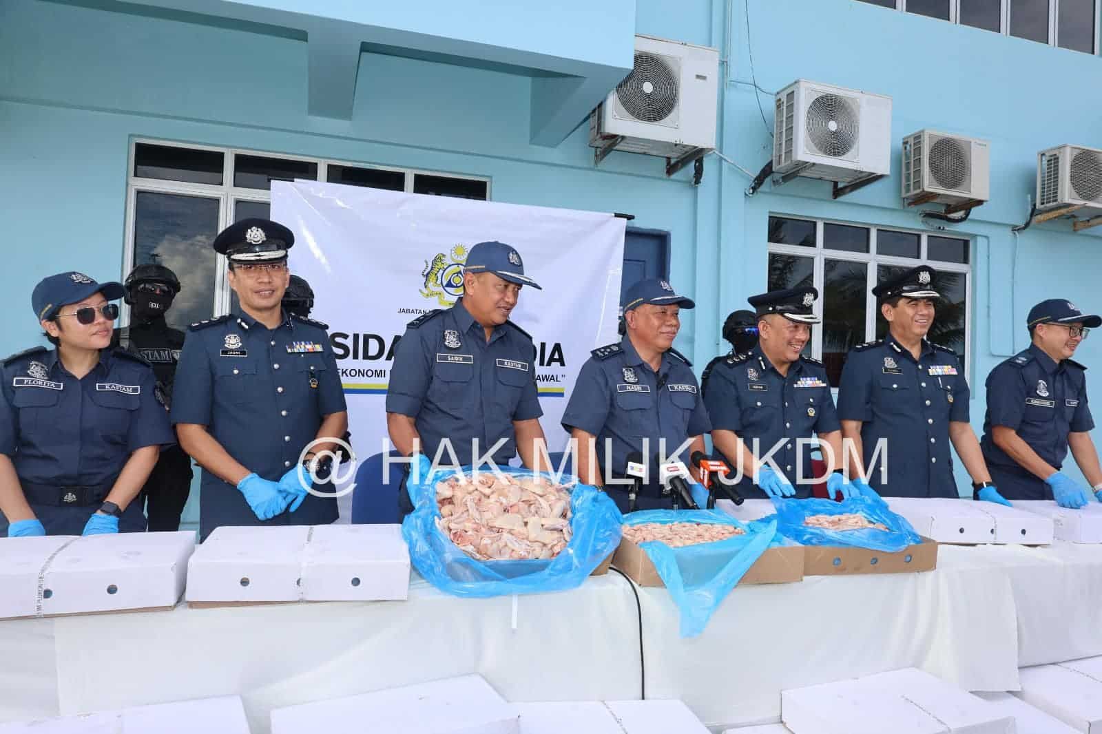 起获9集装箱冷冻鸡肉  沙巴关税局：今年最大宗达330万令吉