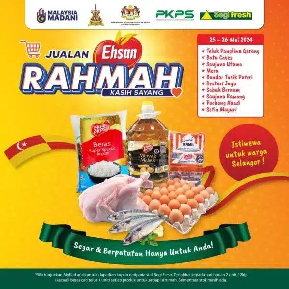 நாளை ஞாயிற்றுக்கிழமை 10 Segi Fresh பல்பொருள் அங்காடி கிளைகளில் மலிவு விற்பனை