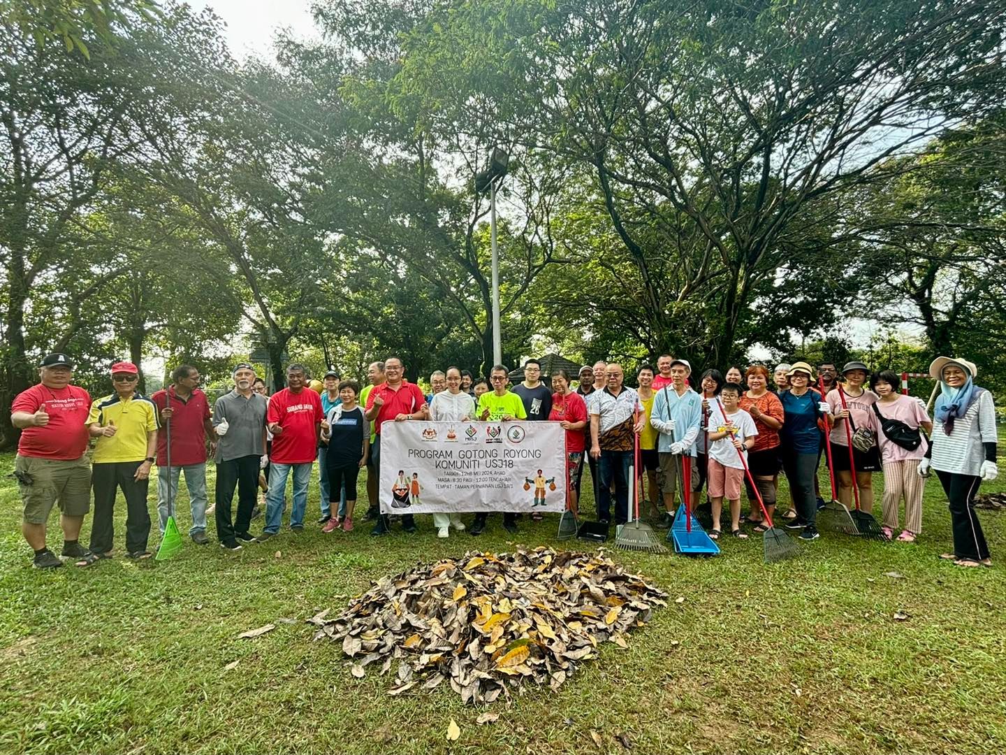 USJ 18居协公园大扫除  黄美诗赞居民自发照顾家园