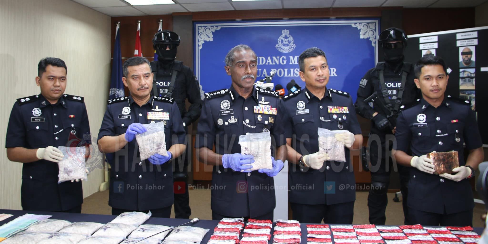 利用旧废车作为存放点 警方捕2男起获逾33万毒品