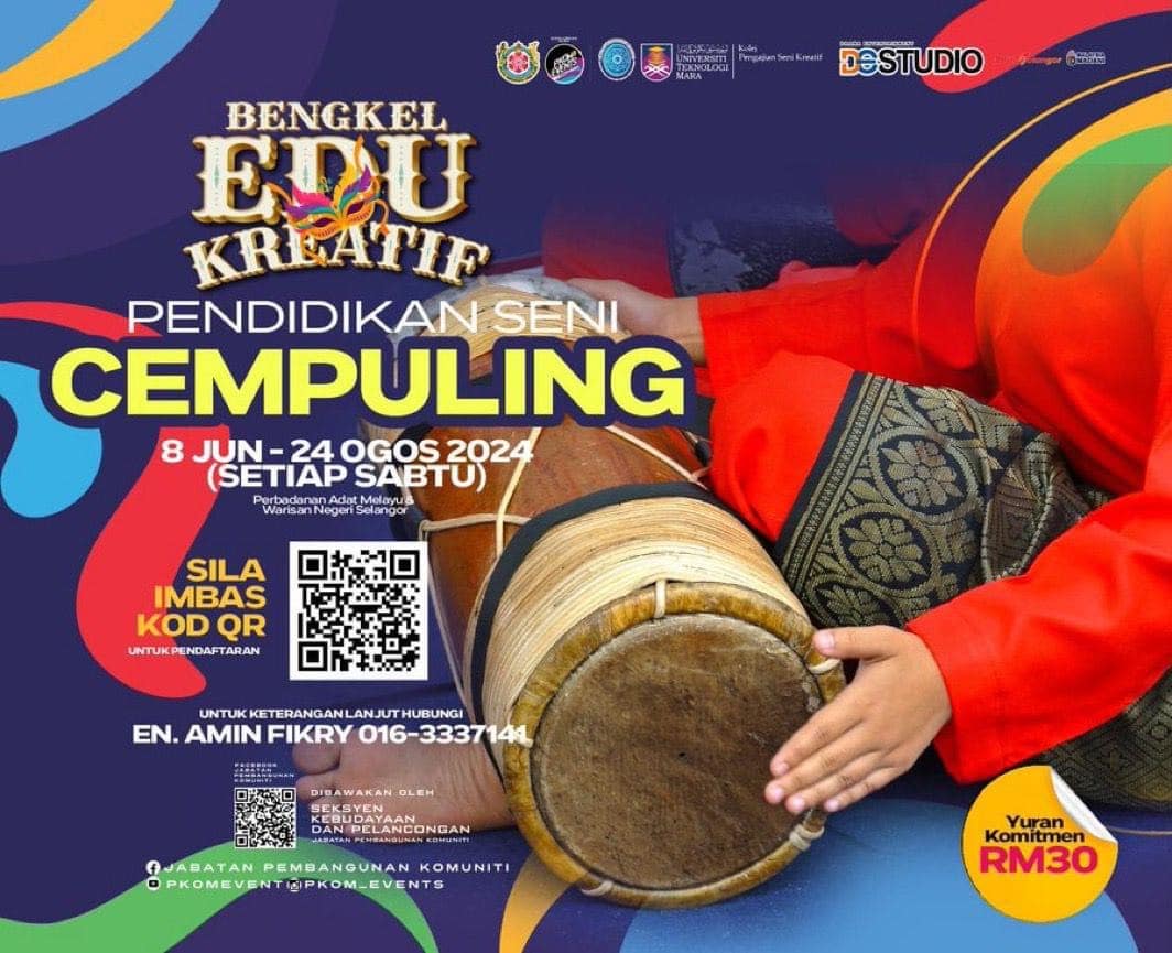 Orang ramai dipelawa sertai kelas seni cempuling, yuran RM30