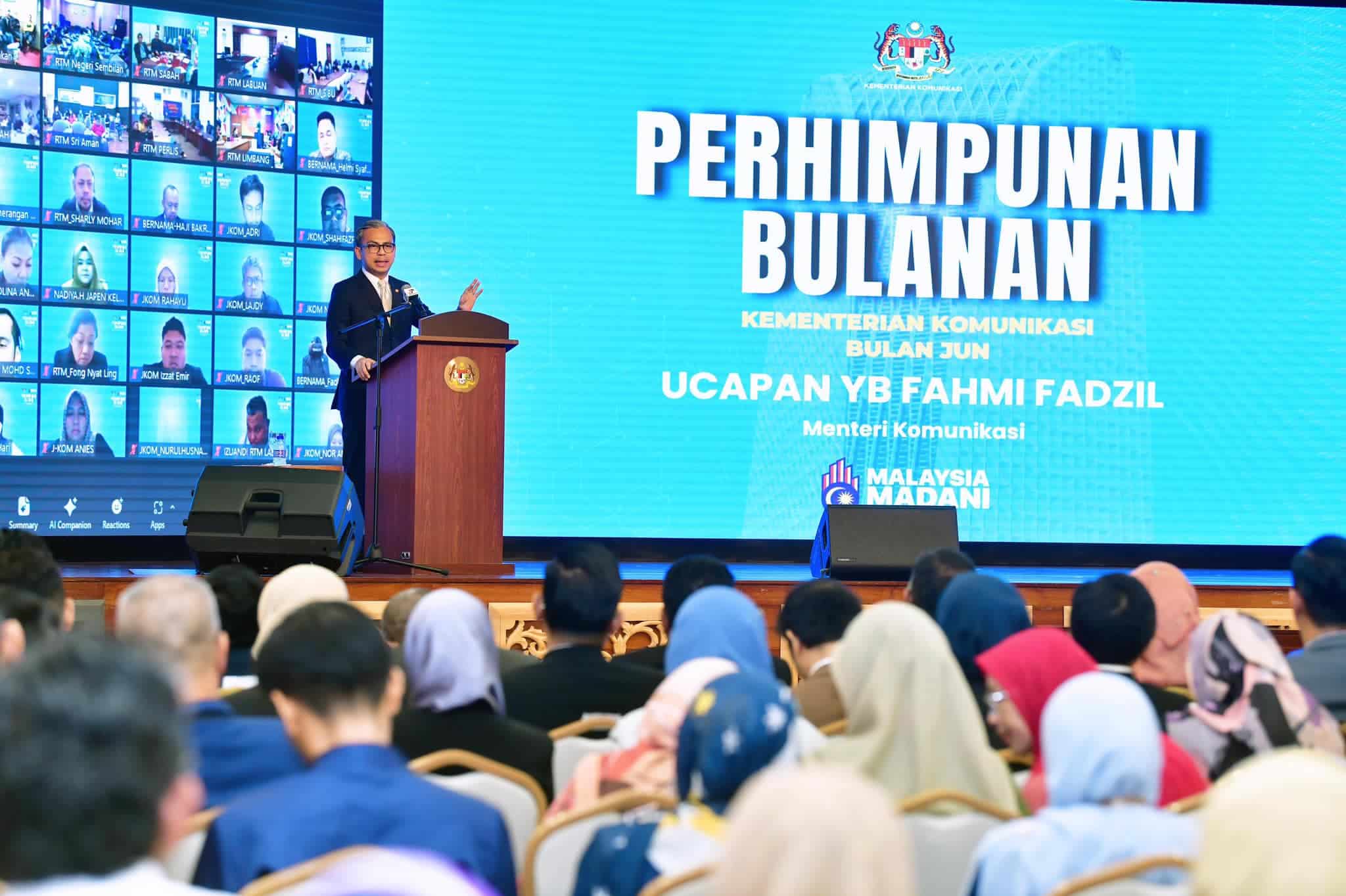 Fahmi urges Comms Ministry staff to diversify info delivery