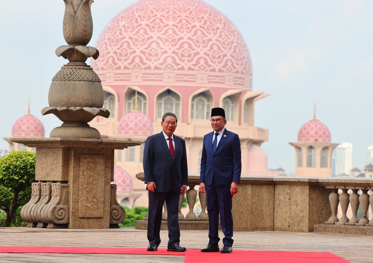 安华与李强首相官邸共进午宴