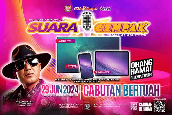 Orang ramai dijemput meriahkan suara gempak Shah Alam esok, masuk percuma