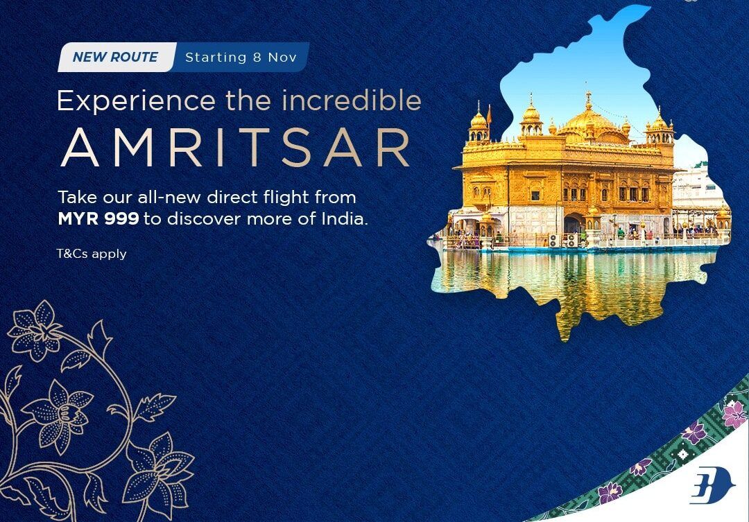 அம்ரிட்ஸார்- கோலாலம்பூர் இடையிலான பயணச் சேவை அதிகரிப்பு- மலேசியன் ஏர்லைன்ஸ் தகவல்