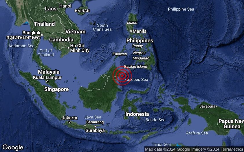 Gempa bumi lemah landa berhampiran pantai Semporna