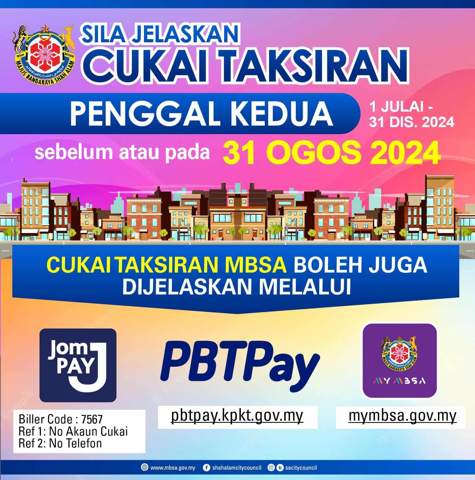 莎阿南市厅提醒市民   8月31日前缴交门牌税