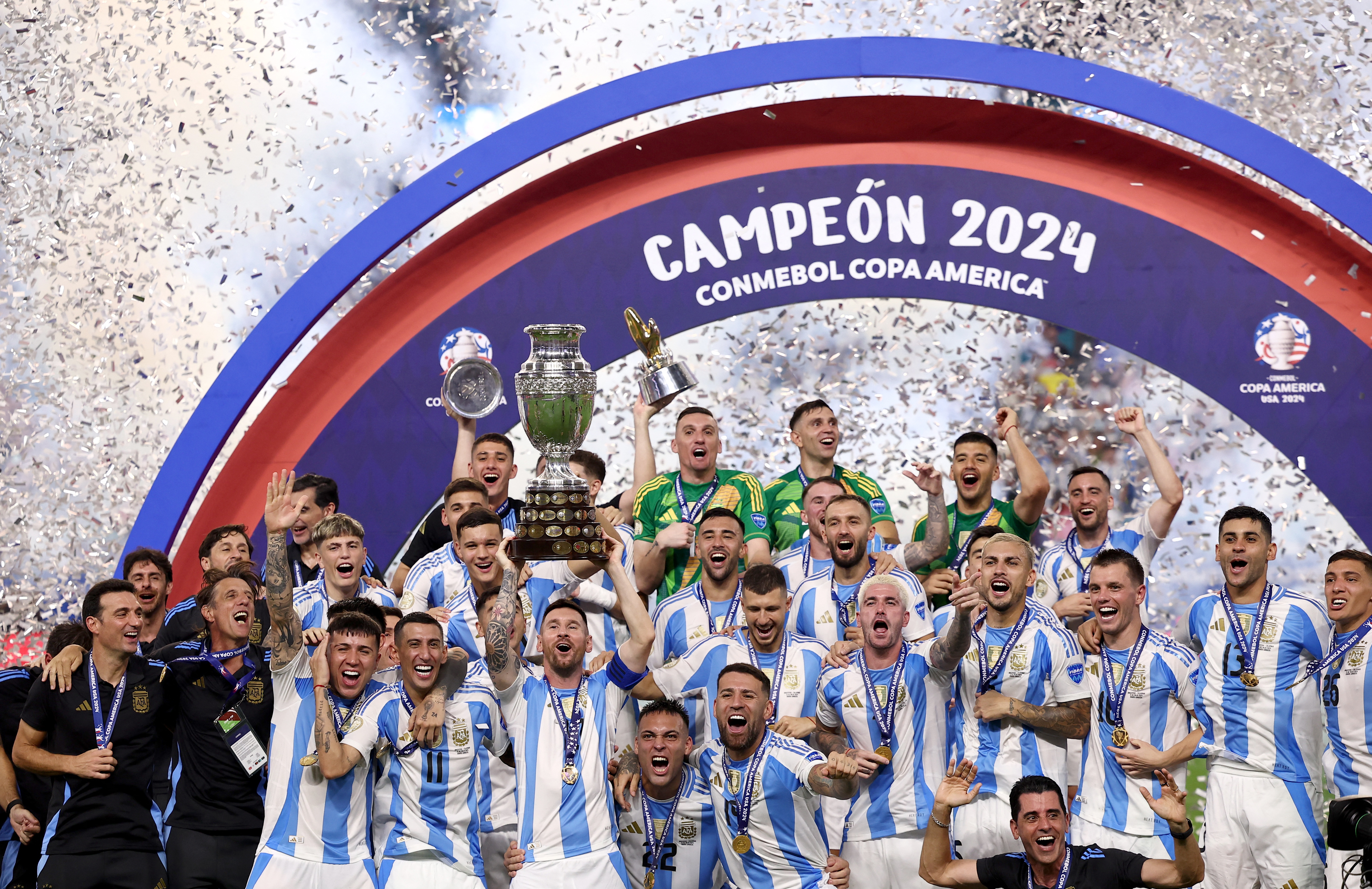 Argentina clinch record 16th Copa title with 1-0 extra-time win over Colombia