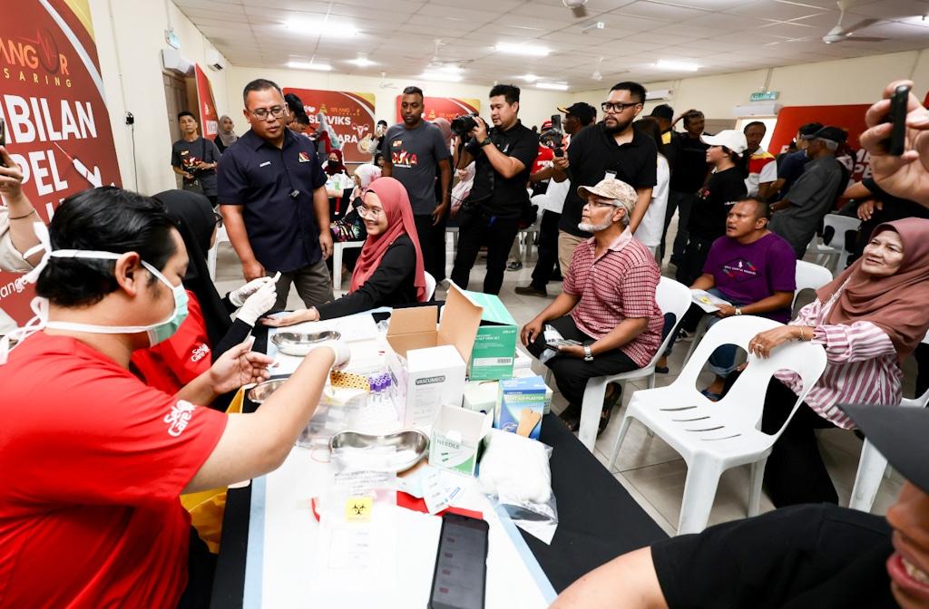 Lebih 200 penduduk sertai saringan kesihatan DUN Sungai Tua